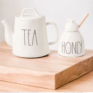 Rae Dunn Cream Tea and Honey Set